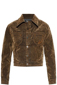 Amiri Vintage Wash Logo Denim Jacket