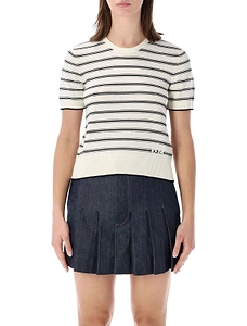 A.P.C. Striped Ribbed Top