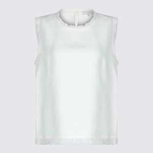 Antonelli Firenze Fringed Sleeveless Top