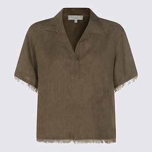 Antonelli Firenze Fringed V-Neck Top