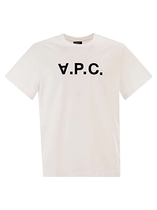 A.P.C. V P C Logo Cotton T-Shirt