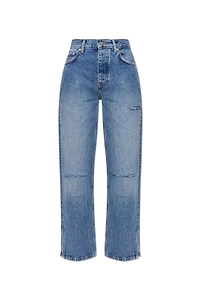 Anine Bing Roy Distressed Straight Jeans