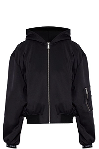 Anine Bing Sarita Zip-Up Hooded Jacket