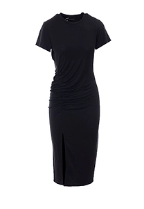 Anine Bing Vida Ruched Midi Dress