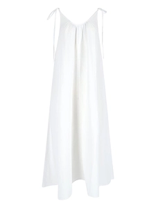 Anine Bing Tie-Strap Gathered Detail Midi Dress