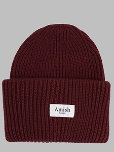 Amish Ribbed Cuff Beanie Hat
