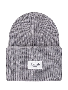 Amish Ribbed Turn-Up Beanie Hat