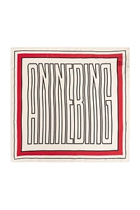 Anine Bing York Logo Silk Scarf