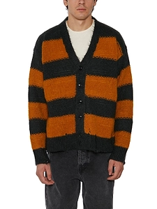 Amish Striped Knitted Cardigan