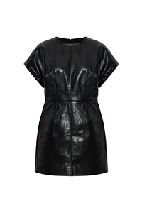 Anine Bing Zelie Faux Leather Mini Dress