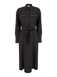 Antonelli Mykonos Belted Shirt Dress