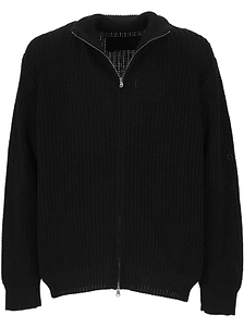 Amish Zipped Knitted Jumper