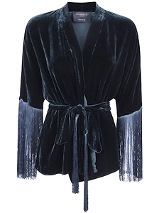 Antonelli Papavero Fringed Kimono Top