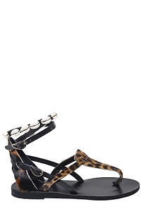 Ancient Greek Sandals Eudora Shell Strap Flat Sandals