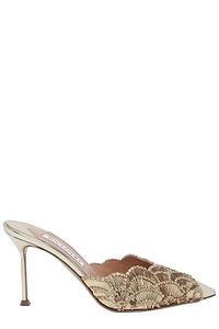 Aquazzura Ce Soir Embellished Mules