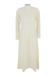 Antonelli Ribbed Turtleneck Long Dress
