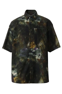 And Wander X Roa Abstract Print Short Sleeve Shirt