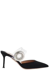 Aquazzura Embellished Slingback Mules