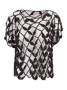 Antonelli Saponaria Openwork Crochet Top