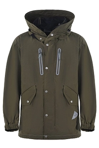 And Wander Fishtail Octa Logo Printed Jacket