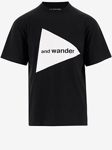 And Wander Large Logo Print T-Shirt