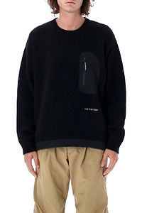 And Wander Logo Embroidered Knitted Jumper