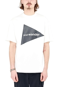 And Wander Logo Printed Crewneck T-Shirt