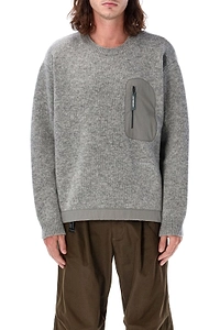 And Wander Logo Embroidered Knitted Jumper