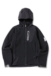 And Wander Logo Printed Hooded Jacket