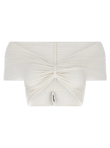 Antonino Valenti Ilenia Off-Shoulder Cropped Top