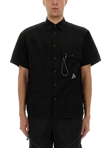 And Wander Logo Printed Short-Sleeved Shirt