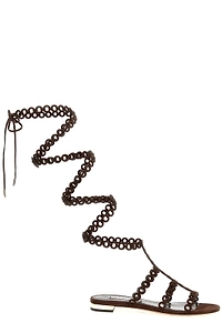 Aquazzura Infinity Chain Gladiator Sandals