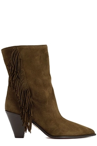 Aquazzura Marfa Fringed Pointed-Toe Boots