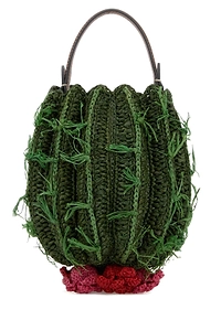 Anya Hindmarch Cactus Raffia Tote Bag
