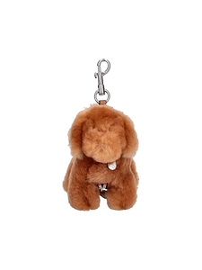 Anya Hindmarch Apricoat Dog-Shaped Keyring