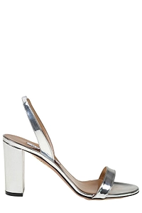 Aquazzura So Nude Metallic Slingback Sandals