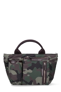 Anya Hindmarch Camouflage E/W Multi Pocket Mini Cross-Body Tote Bag
