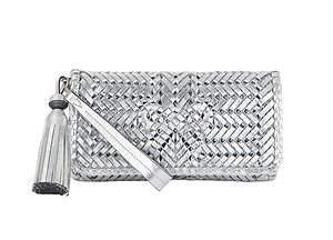 Anya Hindmarch Tulle Chain Detail Clutch Bag