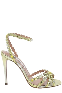 Aquazzura Tequila Embellished Heeled Sandals
