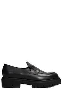 Anna F. Almond-Toe Slip-On Loafers
