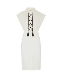 Aquilano Rimondi Lace-Up Denim Dress