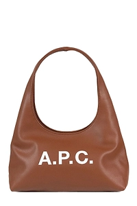 A.P.C. Baby Ninon Logo Printed Shoulder Bag