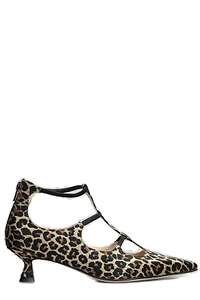 Anna F. Pointed-Toe Cut-Out Detailed Pumps