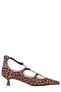 Anna F. Pointed-Toe Cut-Out Detailed Pumps