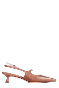 Anna F. Pointed-Toe Slingback Pumps