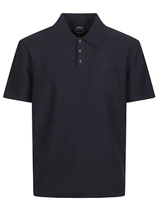 A.P.C. Button Detailed Short-Sleeved Polo Shirt
