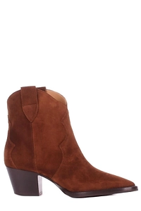 Anna F. Texan Block Heel Ankle Boots