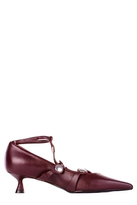 Anna F. T-Bar Pointed Toe Pumps