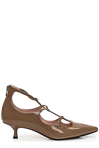 Anna F. Strappy Kitten Heel Pumps