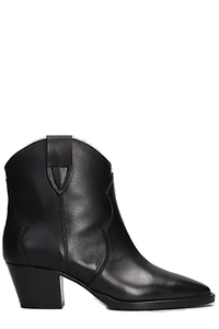 Anna F. Texan Block Heel Ankle Boots